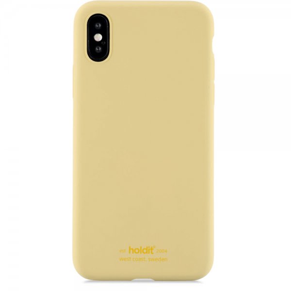 holdit iPhone X/Xs Skal Silikon Gul