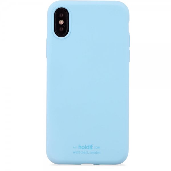 holdit iPhone X/Xs Skal Silikon Ljusblå