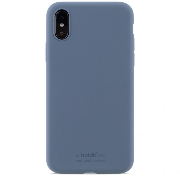 holdit iPhone X/Xs Skal Silikon Pacific Blue