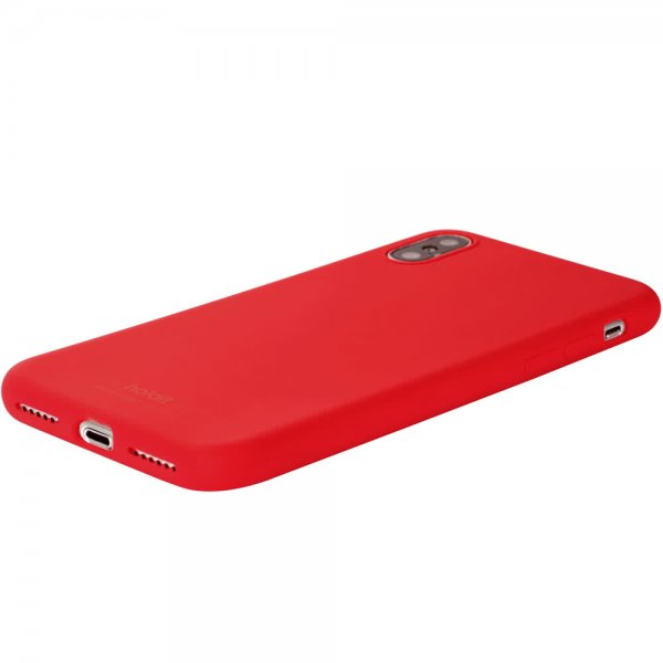 holdit iPhone X/Xs Skal Silikon Ruby Red