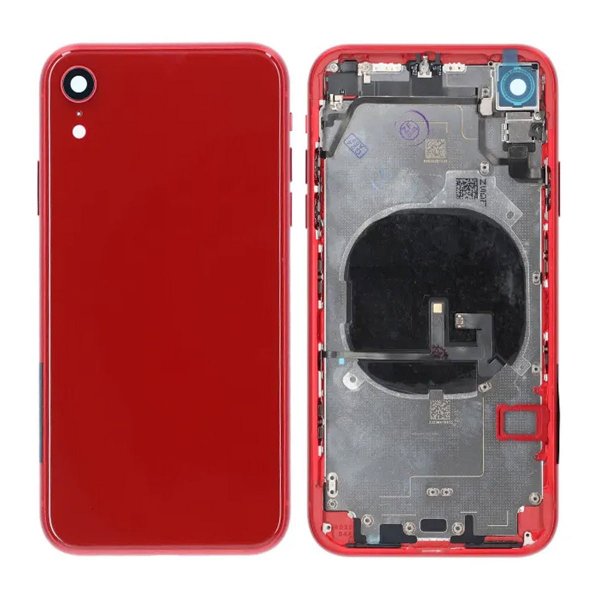 iPhone XR Baksida med Komplett Ram Premium - Röd