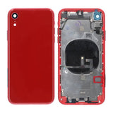 iPhone XR Baksida med Komplett Ram Premium - Röd