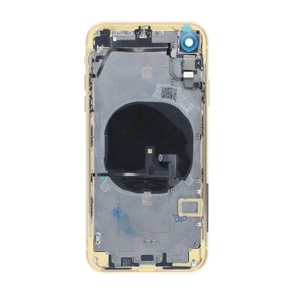 iPhone XR Baksida med Komplett Ram Premium - Gul
