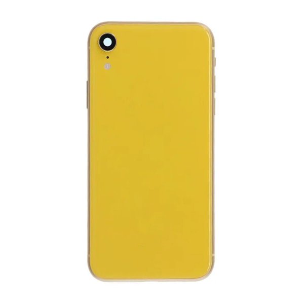iPhone XR Baksida med Komplett Ram Premium - Gul