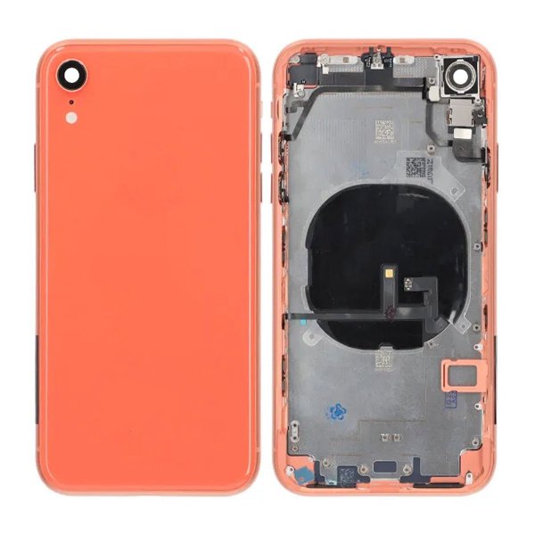 iPhone XR Baksida med Komplett Ram OEM - Rosa