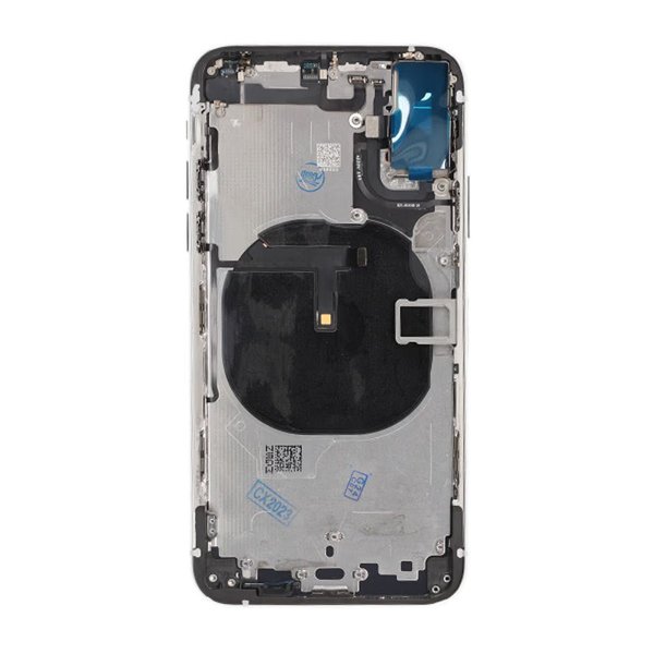 iPhone XS Baksida med Komplett Ram Premium - Silver