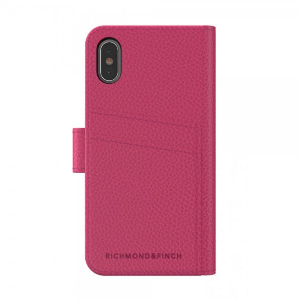 Richmond & Finch iPhone Xs Max Fodral Wallet Löstagbart Skal Rosa