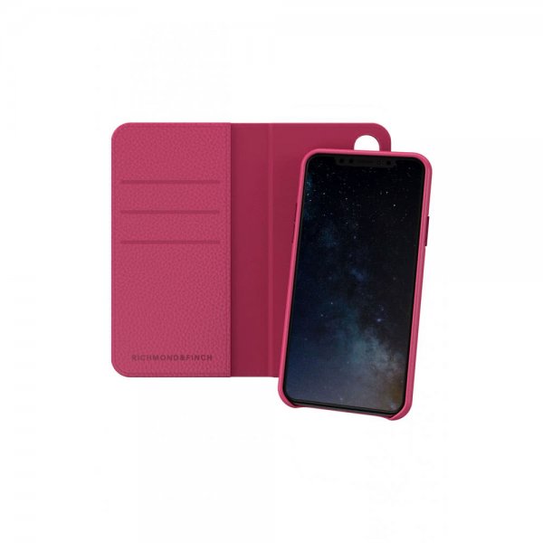Richmond & Finch iPhone Xs Max Fodral Wallet Löstagbart Skal Rosa