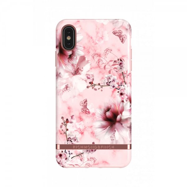 Richmond & Finch iPhone Xs Max Skal Pink Marble Floral