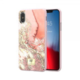 Richmond & Finch iPhone Xs Max Skal Pink Marble Gold