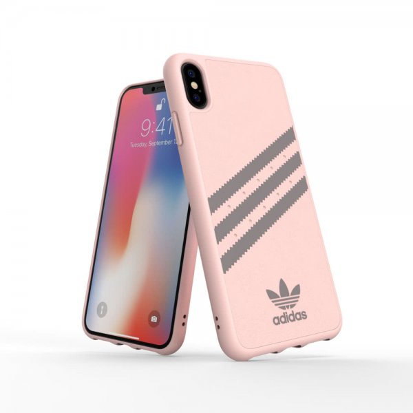 Adidas iPhone Xs Max Skal OR Moulded Case FW18 SUEDE FW18 Icey Pink Grey
