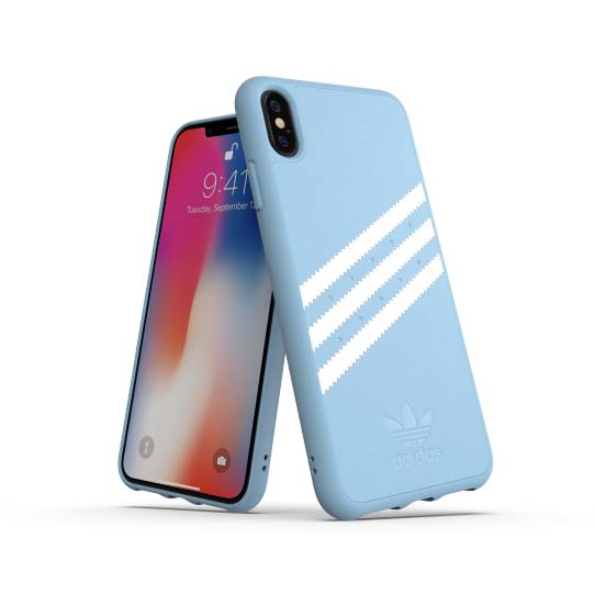 Adidas iPhone Xs Max Skal OR Moulded Case Suede FW18 Ljusblå