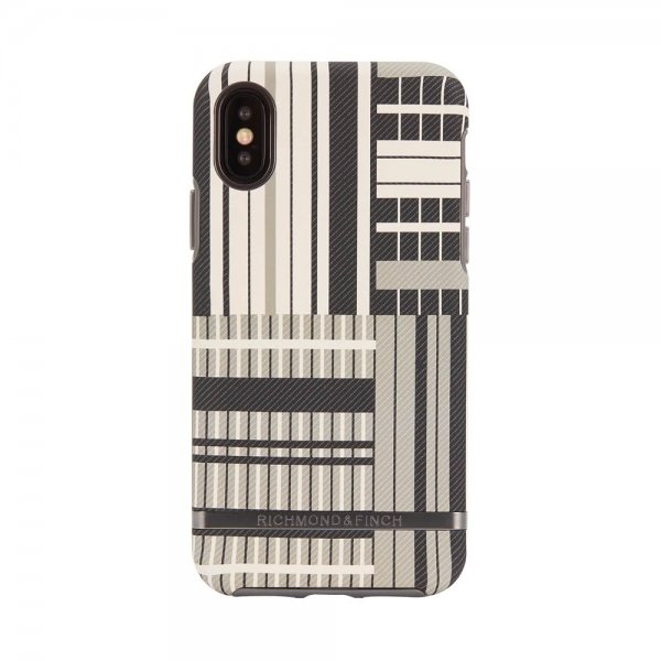 Richmond & Finch iPhone Xs Max Skal Platinum Stripes