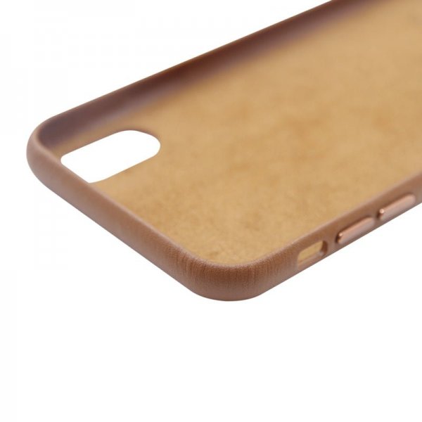 iPhone X/iPhone Xs Skal Läder Brun