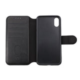 Rvelon iPhone X/iPhone Xs Fodral Utfällbart Kortfack Svart