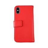 Rvelon iPhone X/iPhone Xs Fodral Äkta Läder Röd