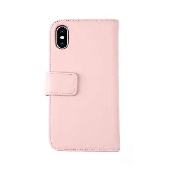 Rvelon iPhone X/iPhone Xs Fodral Äkta Läder Rosa