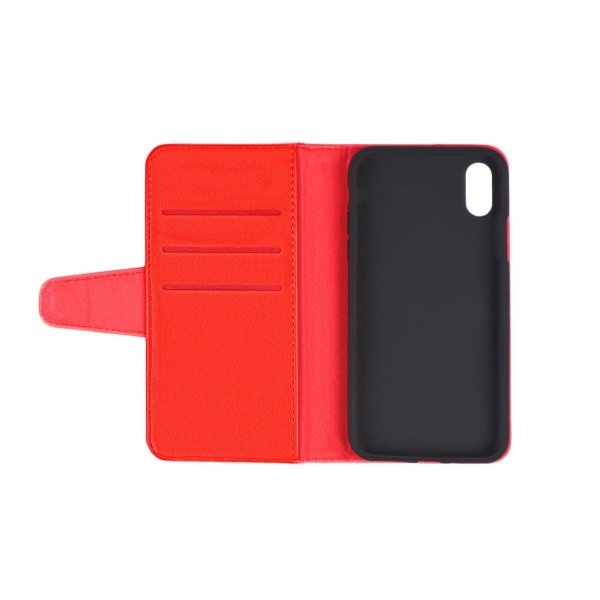 iPhone X/iPhone Xs Fodral Utfällbart Kortfack Röd