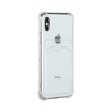 iPhone X/iPhone Xs Skal Korthållare Stöttåligt Transparent