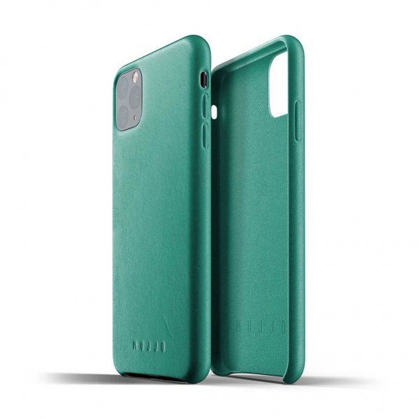 Mujjo iPhone 11 Pro Max Skal Full Leather Case Alpine Green