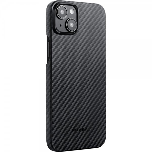 Pitaka iPhone 15 Plus Skal MagEZ Case 4 Black/Grey Twill