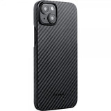 Pitaka iPhone 15 Plus Skal MagEZ Case 4 Black/Grey Twill