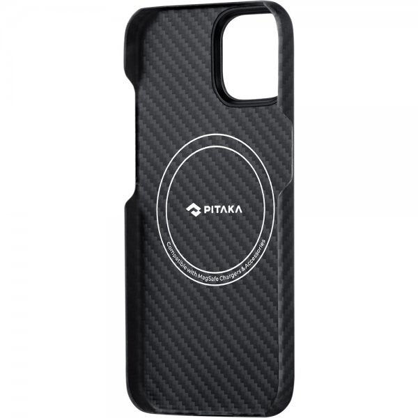 Pitaka iPhone 15 Plus Skal MagEZ Case 4 Black/Grey Twill
