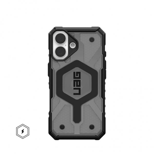 Urban Armor Gear (UAG) iPhone 16 Skal Pathfinder Clear MagSafe Ash