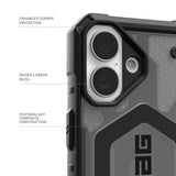 Urban Armor Gear (UAG) iPhone 16 Skal Pathfinder Clear MagSafe Ash