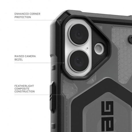 Urban Armor Gear (UAG) iPhone 16 Skal Pathfinder Clear MagSafe Ash