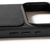 Mujjo iPhone 17 Pro Max Skal Full Leather Wallet Case MagSafe Svart