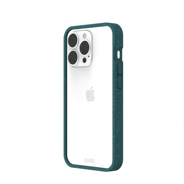 Pela iPhone 13 Pro Skal Eco Friendly Clear Grön