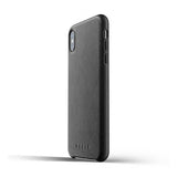 Mujjo iPhone Xs Max Skal Full Leather Case Svart