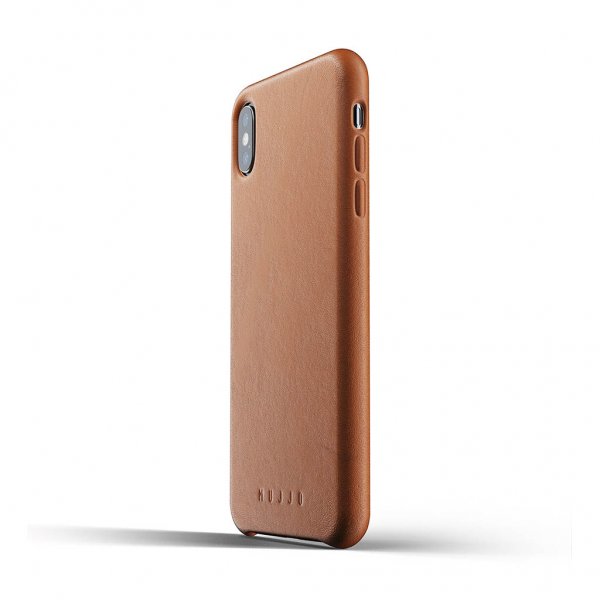 Mujjo iPhone Xs Max Skal Full Leather Case Tan