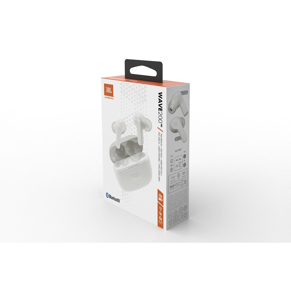 JBL Trådlösa Hörlurar Wave 200 Vit