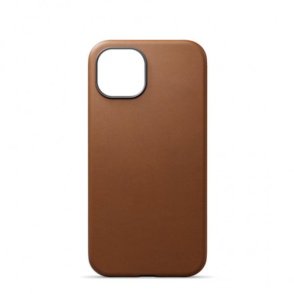Journey iPhone 13 Skal Äkta Läder MagSafe Tan