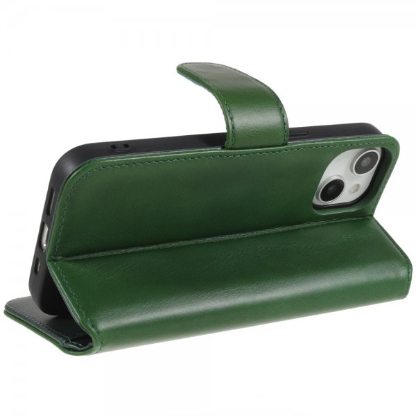 Nordic Covers iPhone 14 Plus Fodral Essential Leather Juniper Green