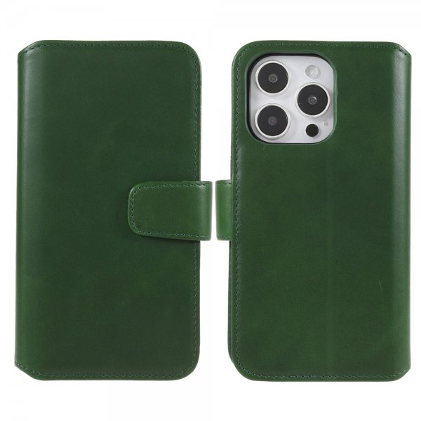 Nordic Covers iPhone 14 Pro Fodral Essential Leather Juniper Green