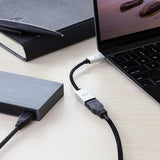 Just Mobile Adapter USB-C Till USB AluCable Svart Silver