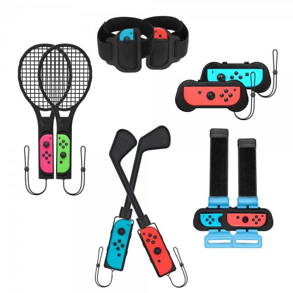 JYS NS215 10-i-1 Sporttillbehörskit till Nintendo Switch