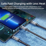 Joyroom Kabel 3-in-1 Fast Charging Cable 1.2m Blå