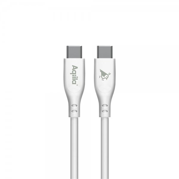 Aqiila Kabel Cablebird CS12 USB-C till USB-C 60W 2m Vit