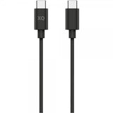Xqisit Kabel Charge & Sync USB-C till USB-C 1m Svart