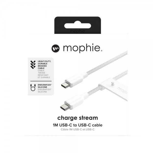 Mophie Kabel Chargestream USB-C to USB-C 1 m Vit