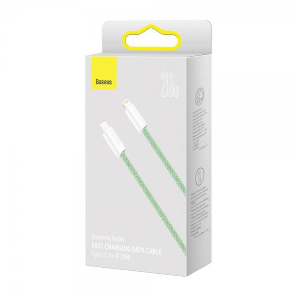 Baseus Kabel Dynamic Series USB-C till Lightning 1 m Grön