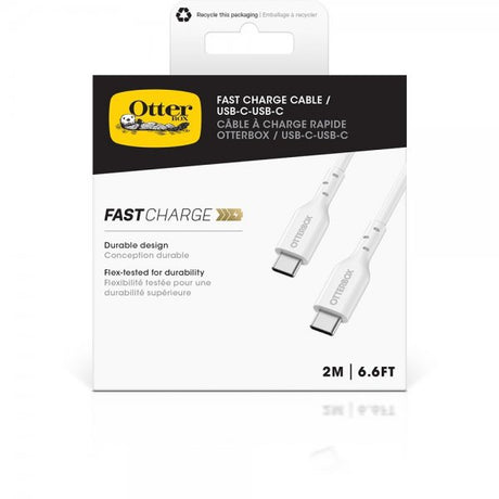 Otterbox Kabel Fast Charge Cable USB-C/USB-C 2m Vit