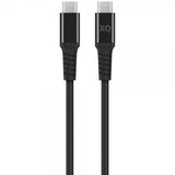 Xqisit Kabel Flätad USB-C till USB-C 2m Svart