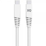 Xqisit Kabel Flätad USB-C till USB-C 2m Vit