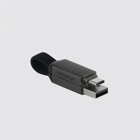 Rolling Square Kabel inCharge 6 Keyring Mercury Gray