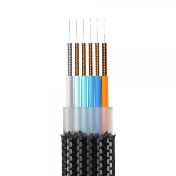Rolling Square Kabel inCharge X Keyring 100W 6in1 Lava Black
